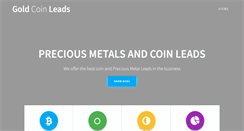 Desktop Screenshot of goldcoinleads.com